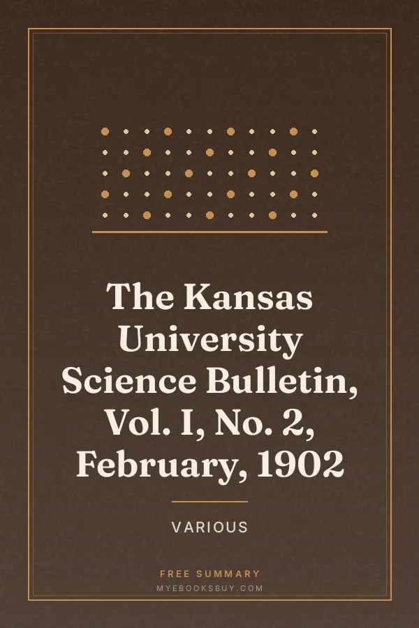 Cover of The Kansas University Science Bulletin, Vol. I, No. 2, February, 1902