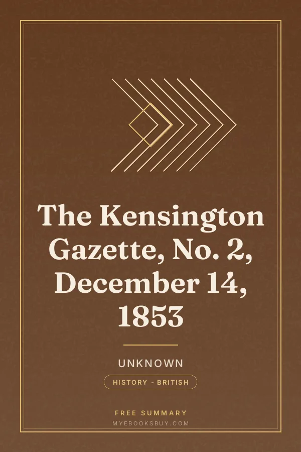 Cover of The Kensington Gazette, No. 2, December 14, 1853