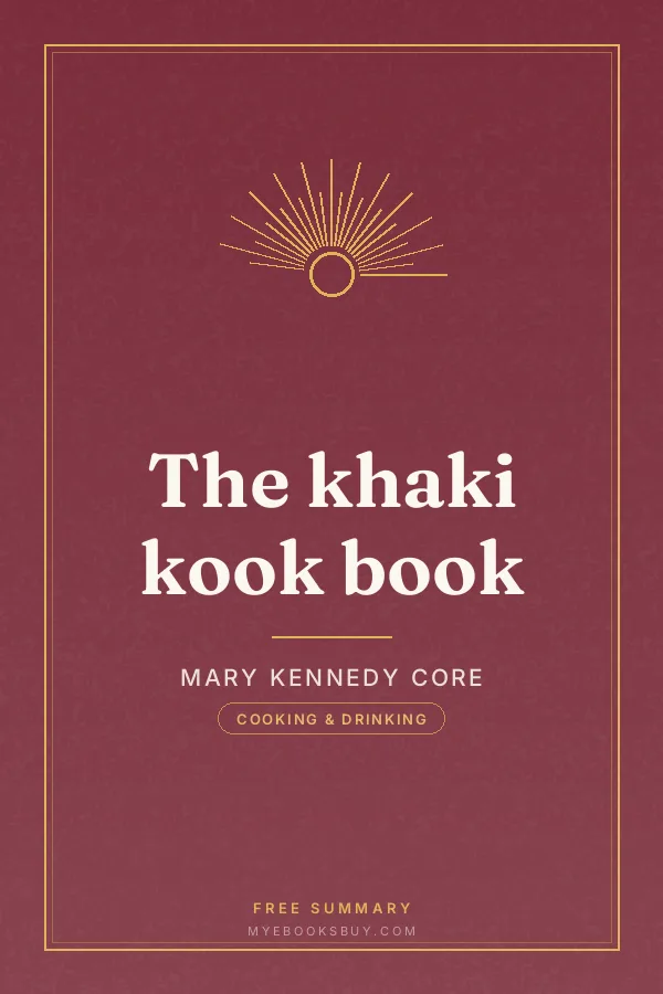 Cover of The khaki kook book