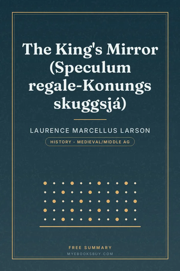 Cover of The King's Mirror (Speculum regale-Konungs skuggsjá)