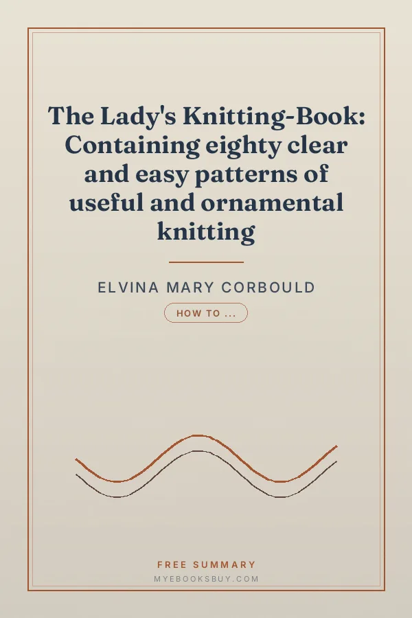 Cover of The Lady's Knitting-Book: Containing eighty clear and easy patterns of useful and ornamental knitting