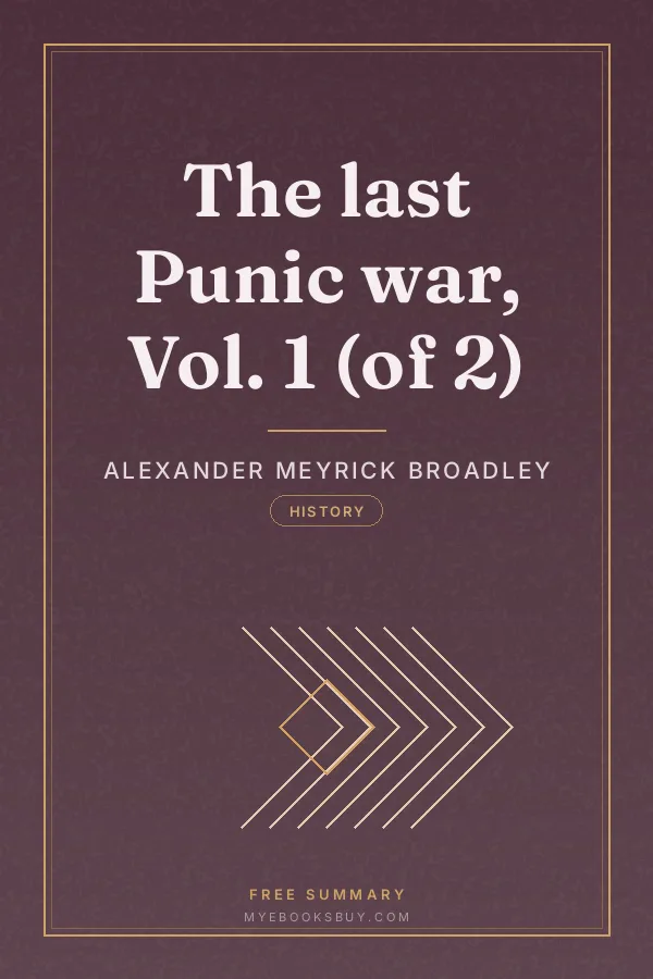 Cover of The last Punic war, Vol. 1 (of 2)