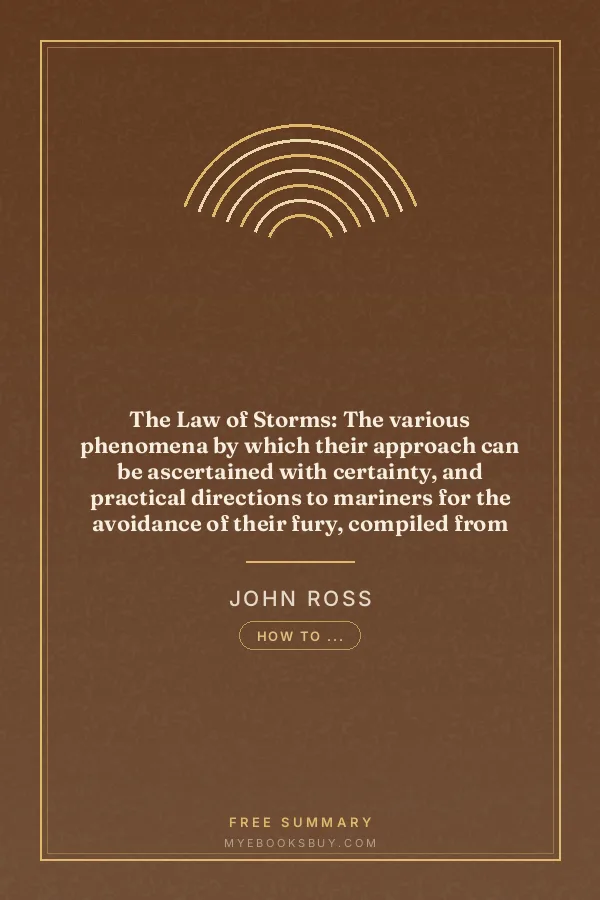 Cover of The Law of Storms: The various phenomena by which their approach can be ascertained with certainty, and practical directions to mariners for the avoidance of their fury, compiled from various sources