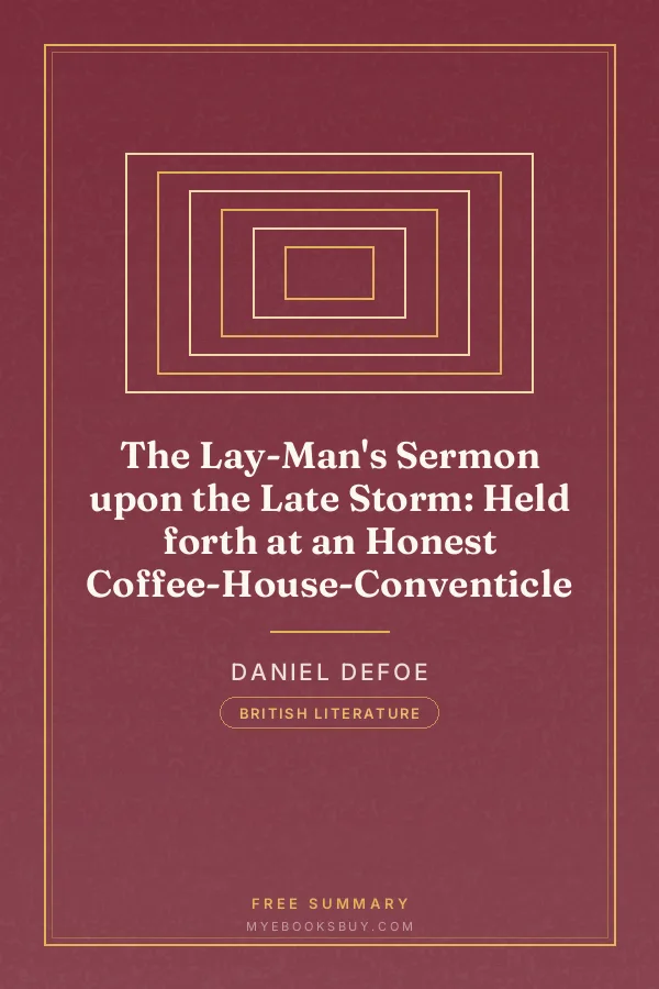 Cover of The Lay-Man's Sermon upon the Late Storm: Held forth at an Honest Coffee-House-Conventicle
