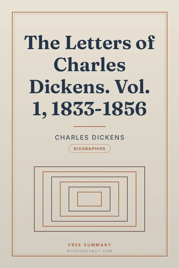 Cover of The Letters of Charles Dickens. Vol. 1, 1833-1856