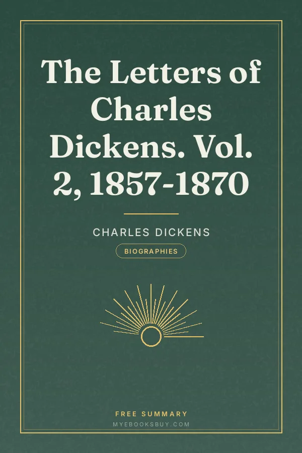 Cover of The Letters of Charles Dickens. Vol. 2, 1857-1870