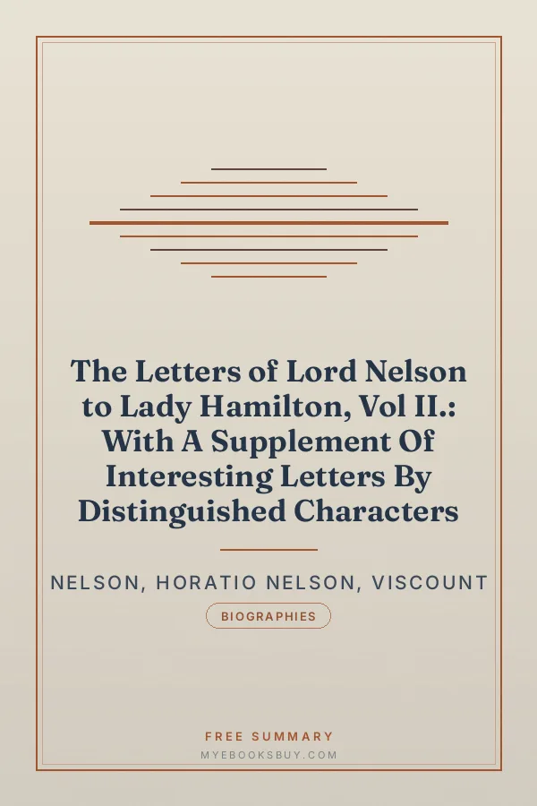 Cover of The Letters of Lord Nelson to Lady Hamilton, Vol II.: With A Supplement Of Interesting Letters By Distinguished Characters