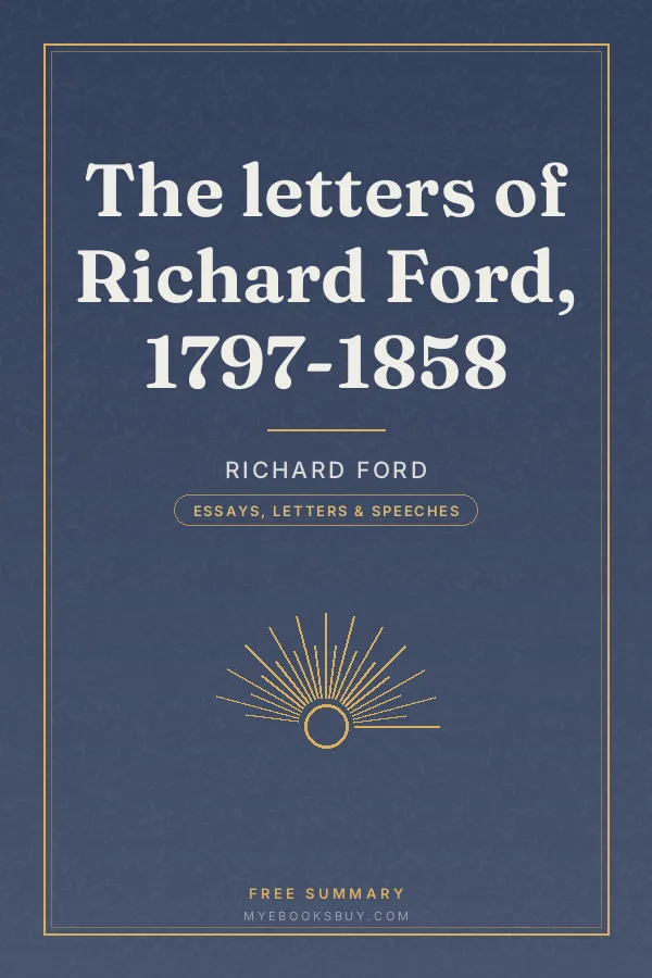 Cover of The letters of Richard Ford, 1797-1858