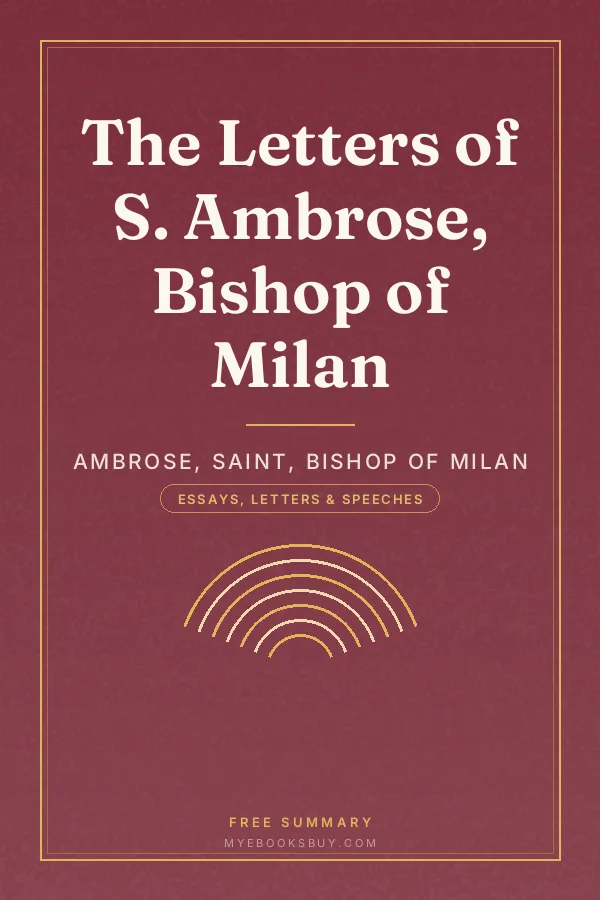 Cover of The Letters of S. Ambrose, Bishop of Milan