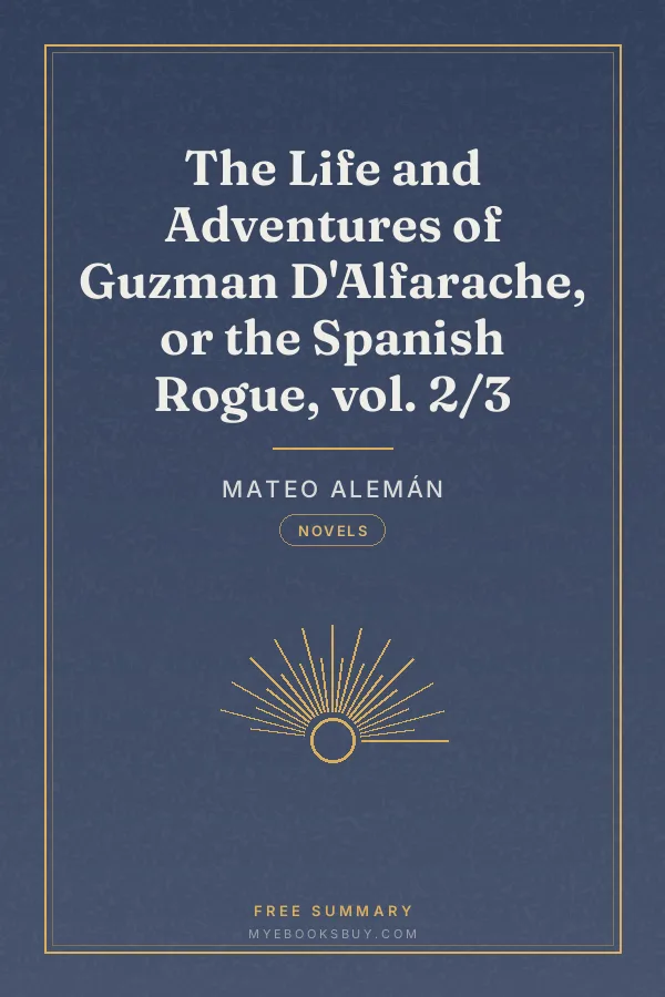 Cover of The Life and Adventures of Guzman D'Alfarache, or the Spanish Rogue, vol. 2/3