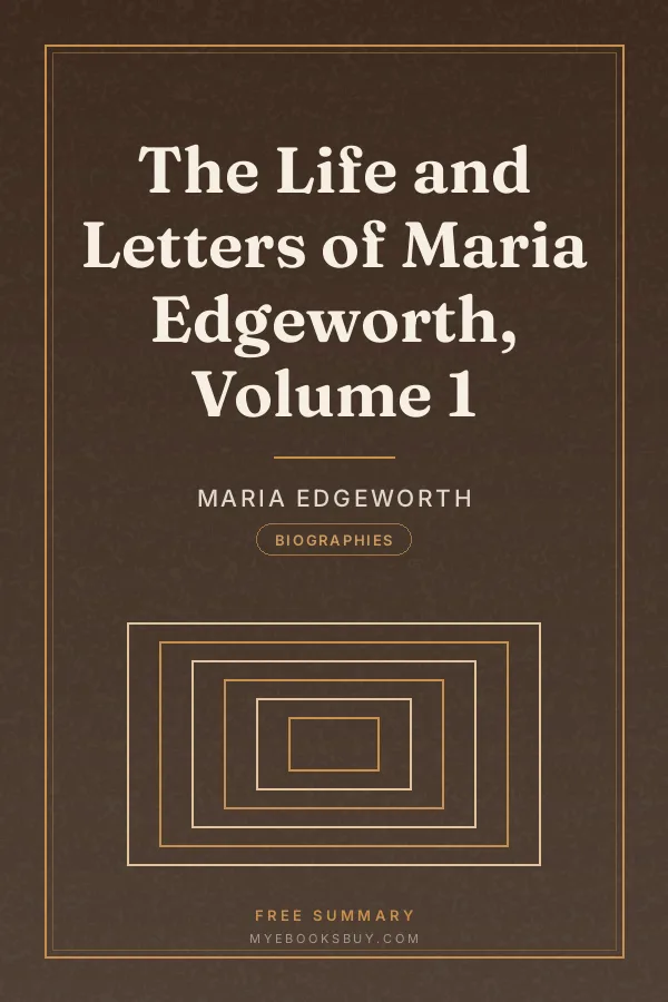 Cover of The Life and Letters of Maria Edgeworth, Volume 1