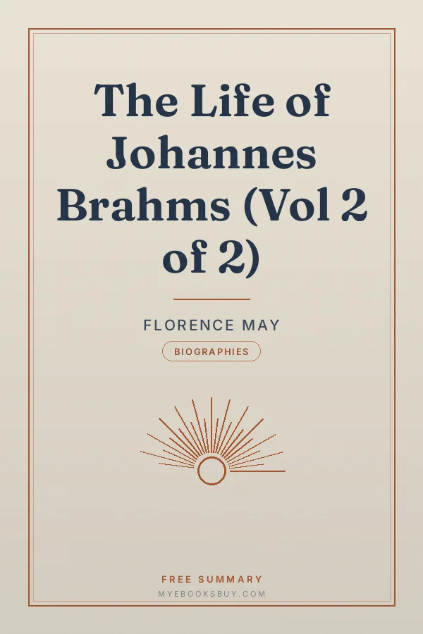 Cover of The Life of Johannes Brahms (Vol 2 of 2)