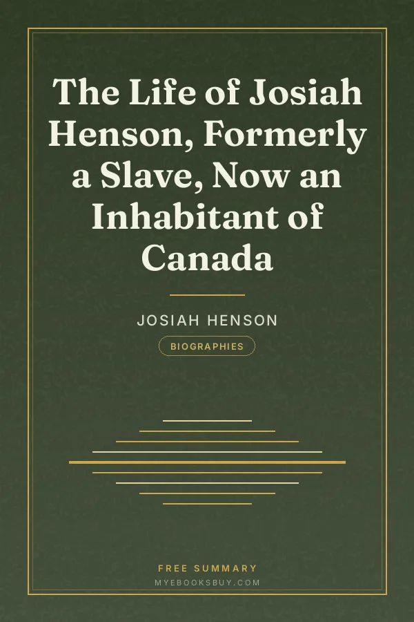 Cover of The Life of Josiah Henson, Formerly a Slave, Now an Inhabitant of Canada