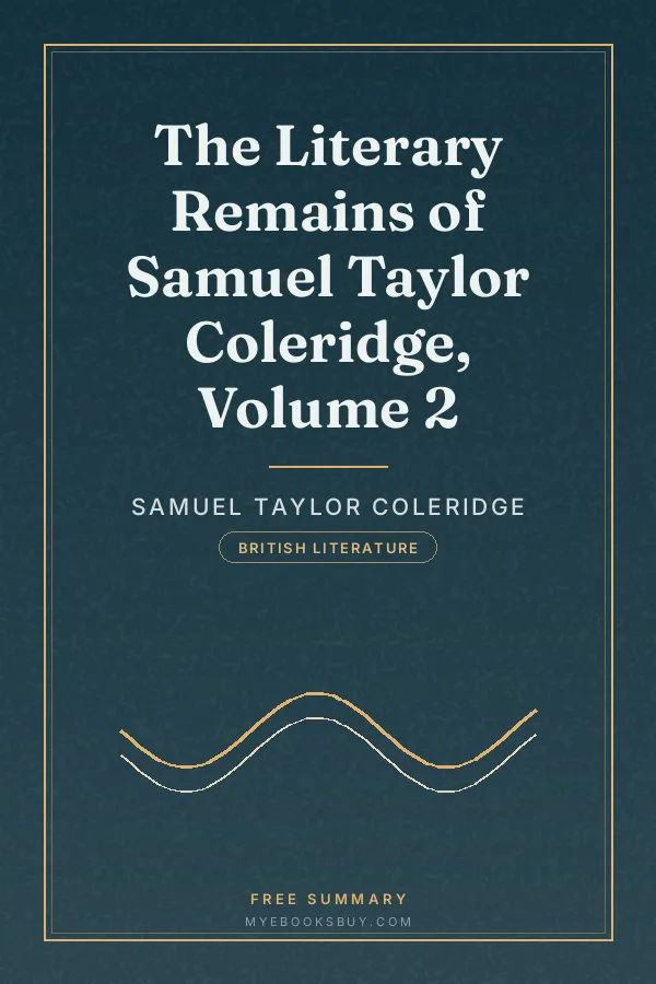 Cover of The Literary Remains of Samuel Taylor Coleridge, Volume 2