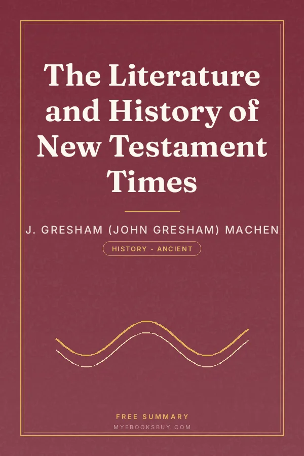 Cover of The Literature and History of New Testament Times