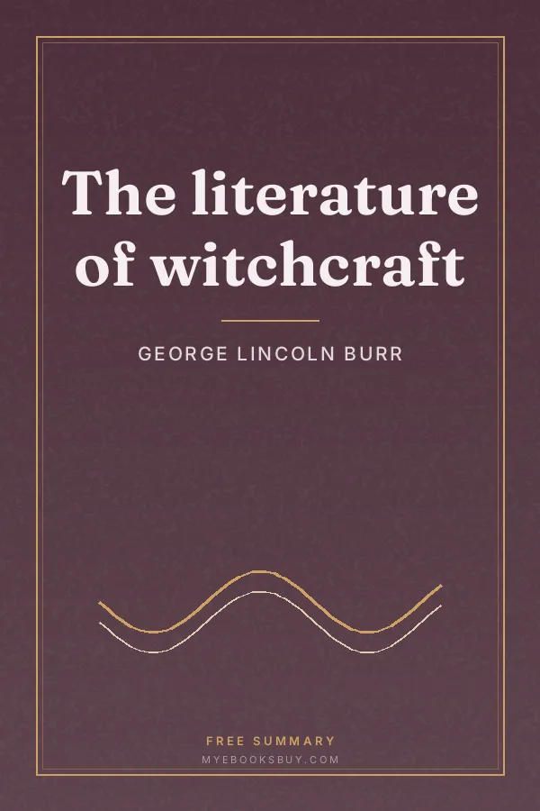 Cover of The literature of witchcraft