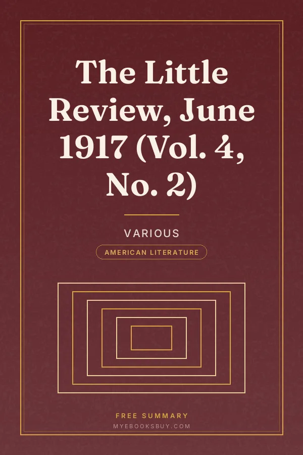 Cover of The Little Review, June 1917 (Vol. 4, No. 2)