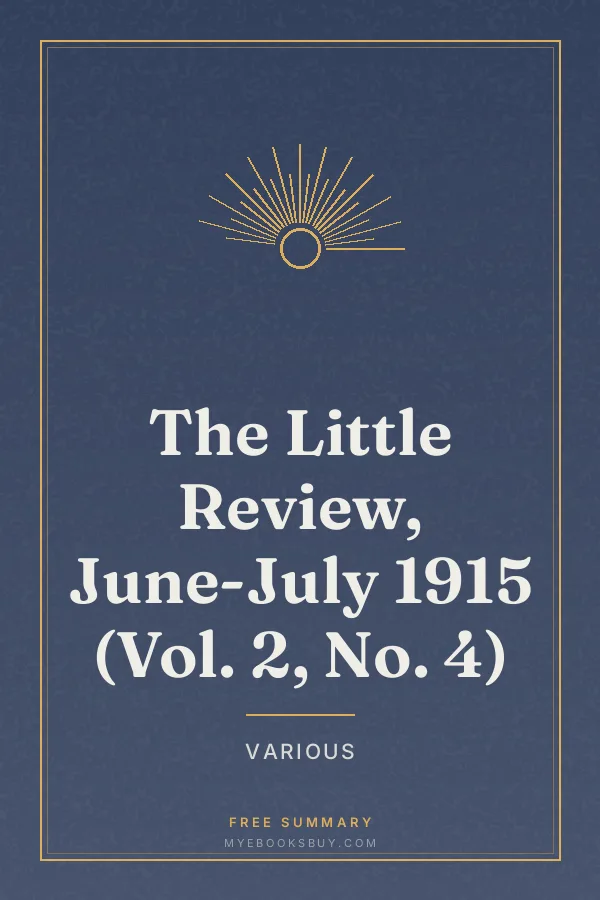Cover of The Little Review, June-July 1915 (Vol. 2, No. 4)
