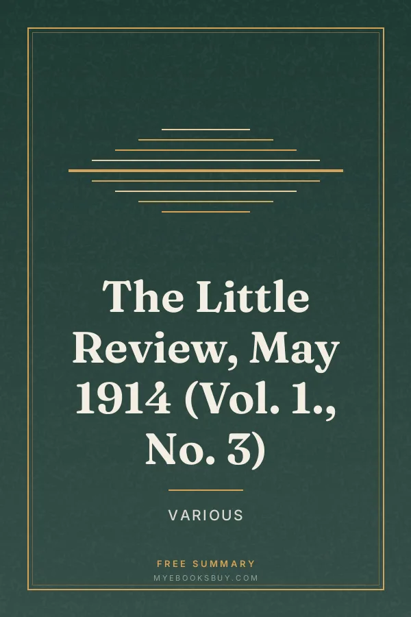 Cover of The Little Review, May 1914 (Vol. 1., No. 3)