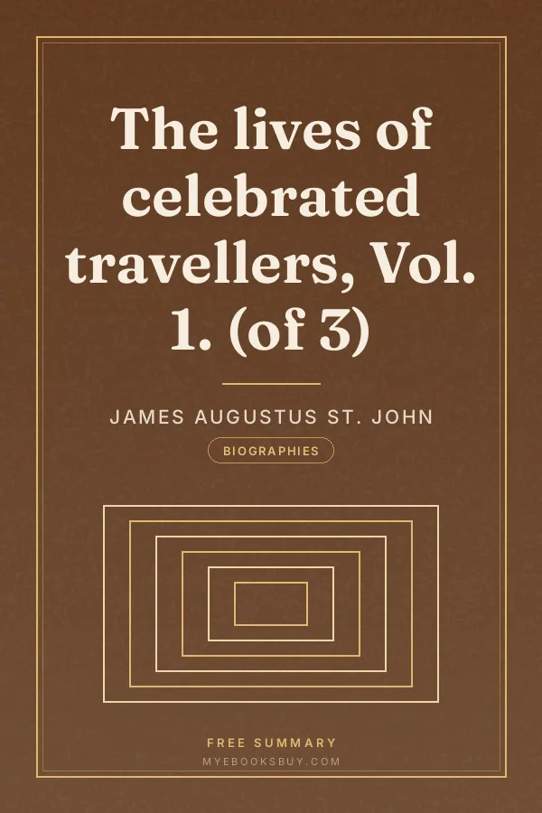 Cover of The lives of celebrated travellers, Vol. 1. (of 3)