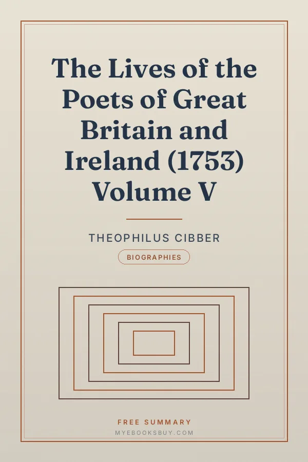 Cover of The Lives of the Poets of Great Britain and Ireland (1753) Volume V