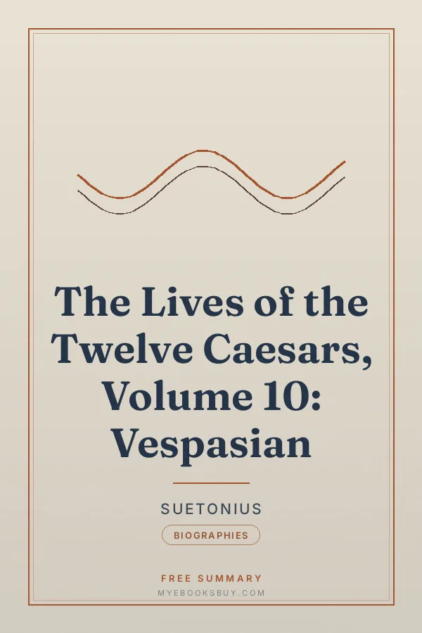 Cover of The Lives of the Twelve Caesars, Volume 10: Vespasian