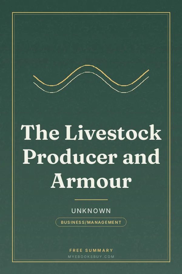 Cover of The Livestock Producer and Armour