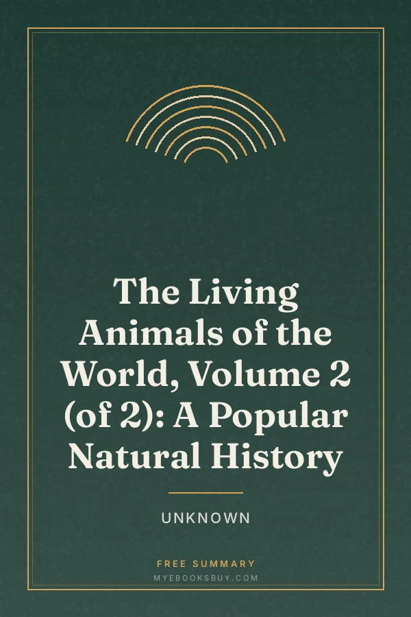 Cover of The Living Animals of the World, Volume 2 (of 2): A Popular Natural History