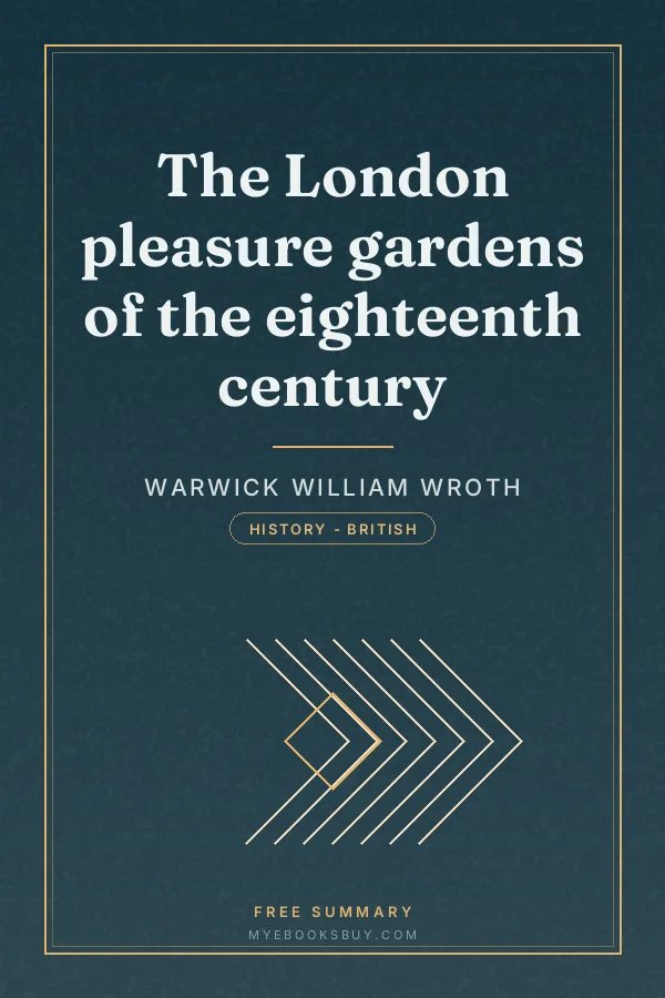 Cover of The London pleasure gardens of the eighteenth century
