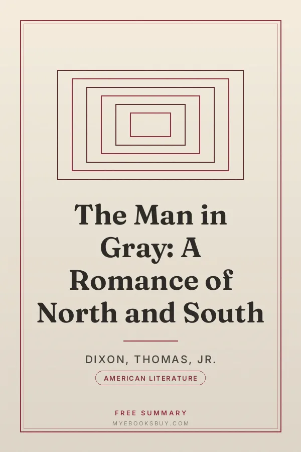 Cover of The Man in Gray: A Romance of North and South