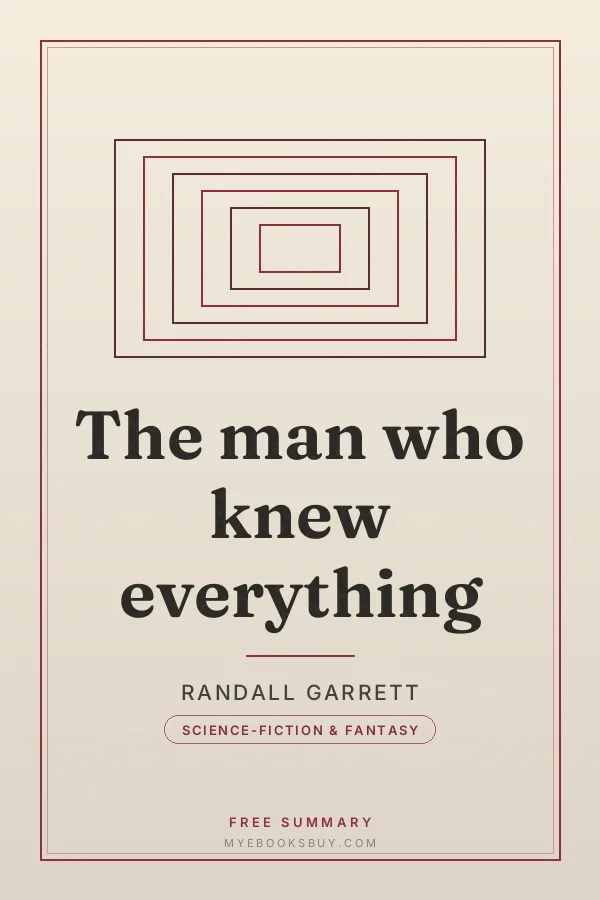 Cover of The man who knew everything