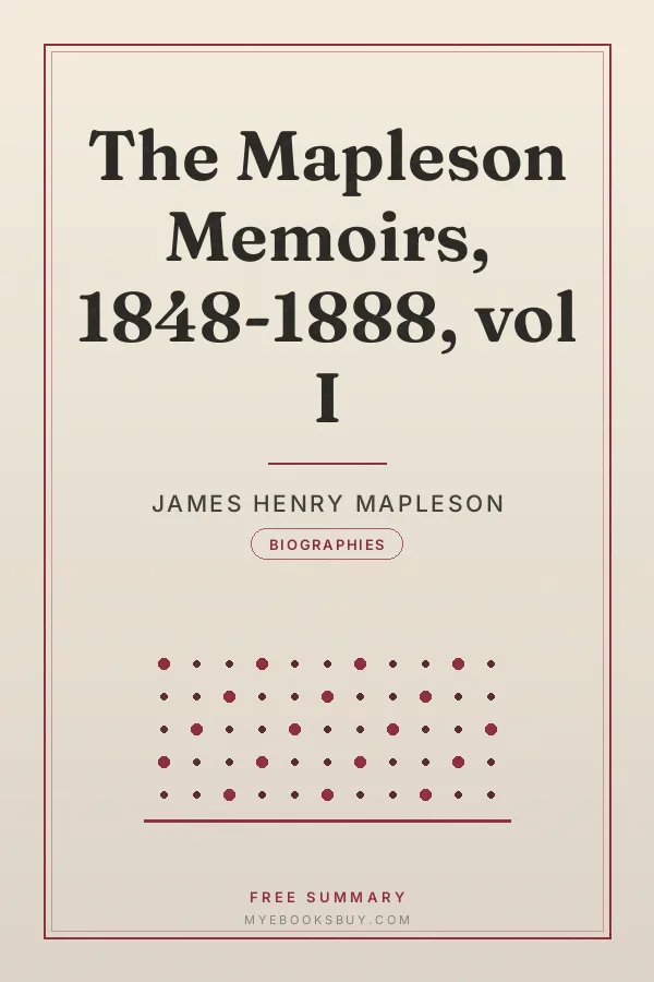 Cover of The Mapleson Memoirs, 1848-1888, vol I