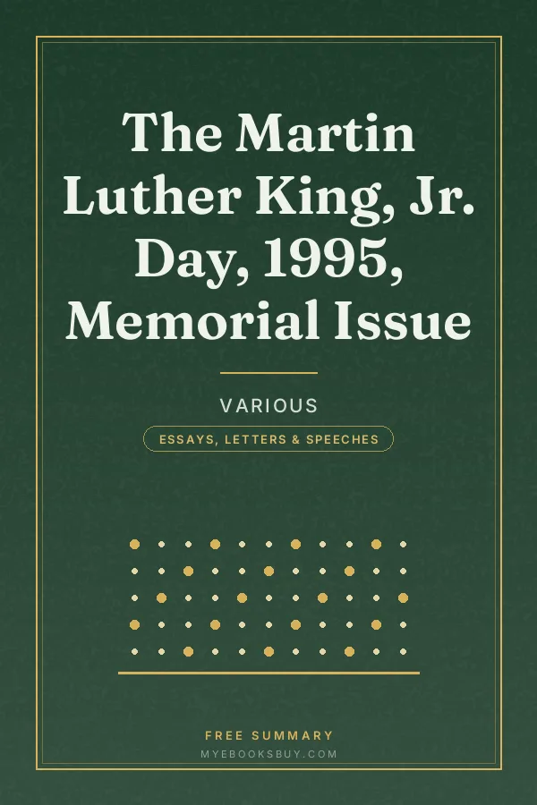 Cover of The Martin Luther King, Jr. Day, 1995, Memorial Issue
