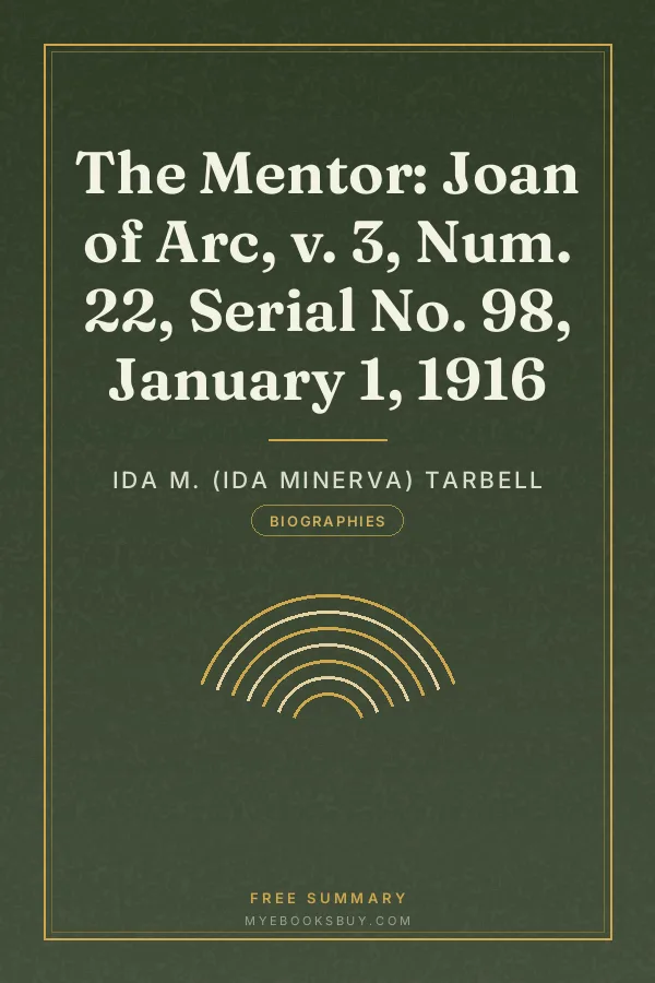 Cover of The Mentor: Joan of Arc, v. 3, Num. 22, Serial No. 98, January 1, 1916