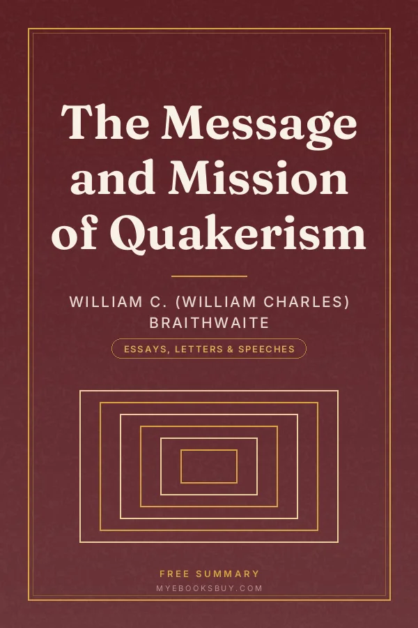 Cover of The Message and Mission of Quakerism