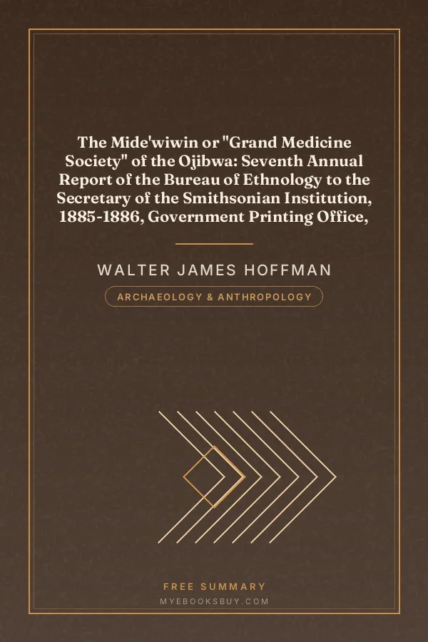 Cover of The Mide'wiwin or "Grand Medicine Society" of the Ojibwa: Seventh Annual Report of the Bureau of Ethnology to the Secretary of the Smithsonian Institution, 1885-1886, Government Printing Office, Washington, 1891, pages 143-300