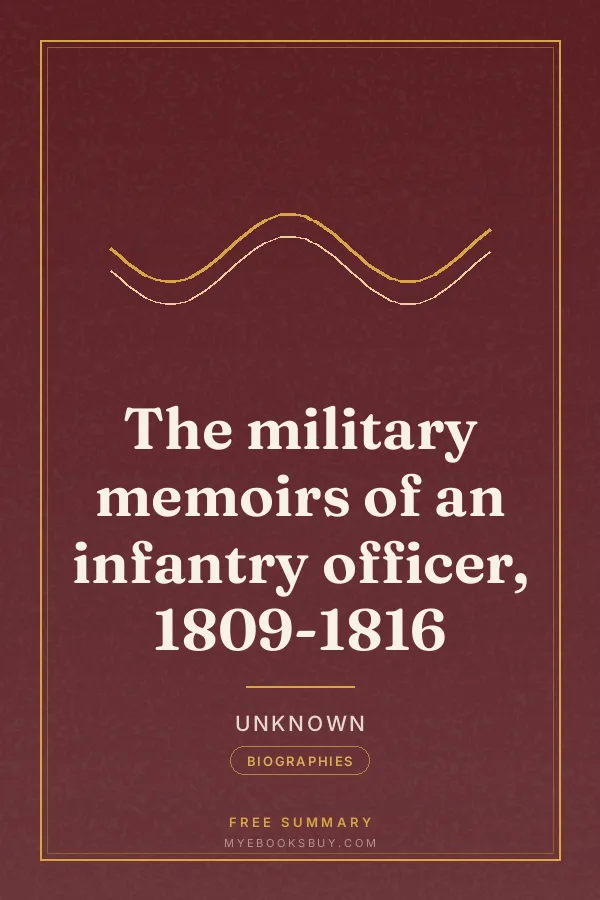 Cover of The military memoirs of an infantry officer, 1809-1816