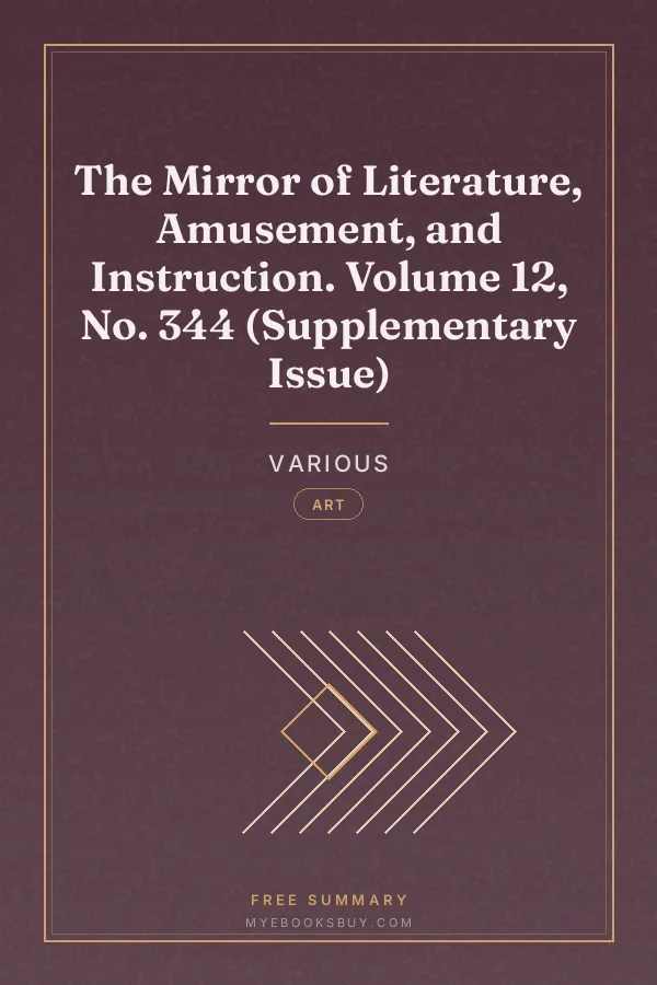 Cover of The Mirror of Literature, Amusement, and Instruction. Volume 12, No. 344 (Supplementary Issue)