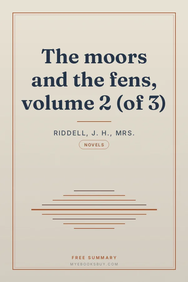 Cover of The moors and the fens, volume 2 (of 3)