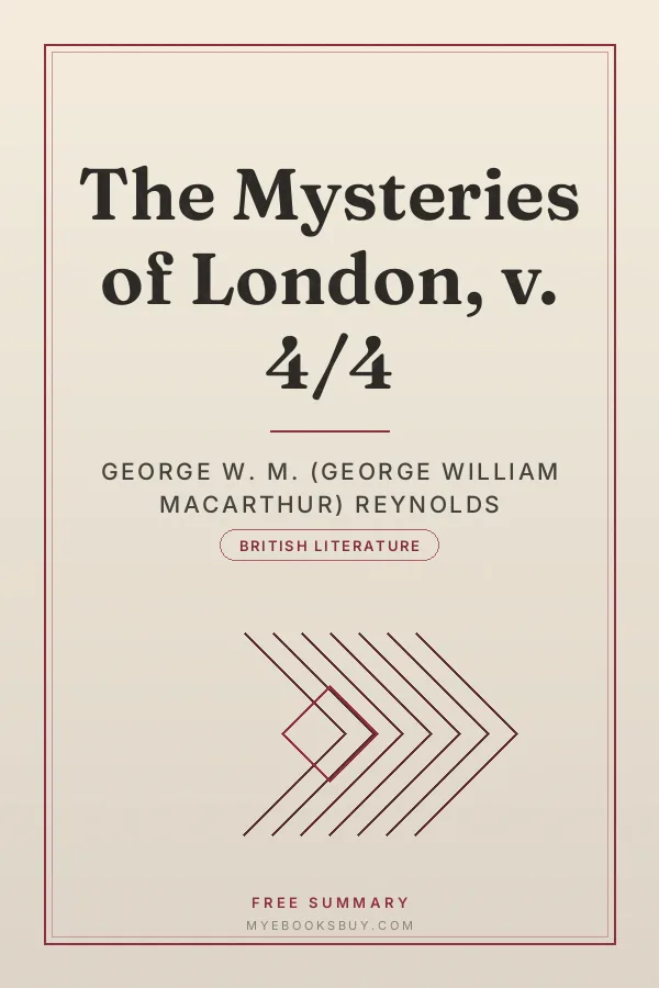 Cover of The Mysteries of London, v. 4/4