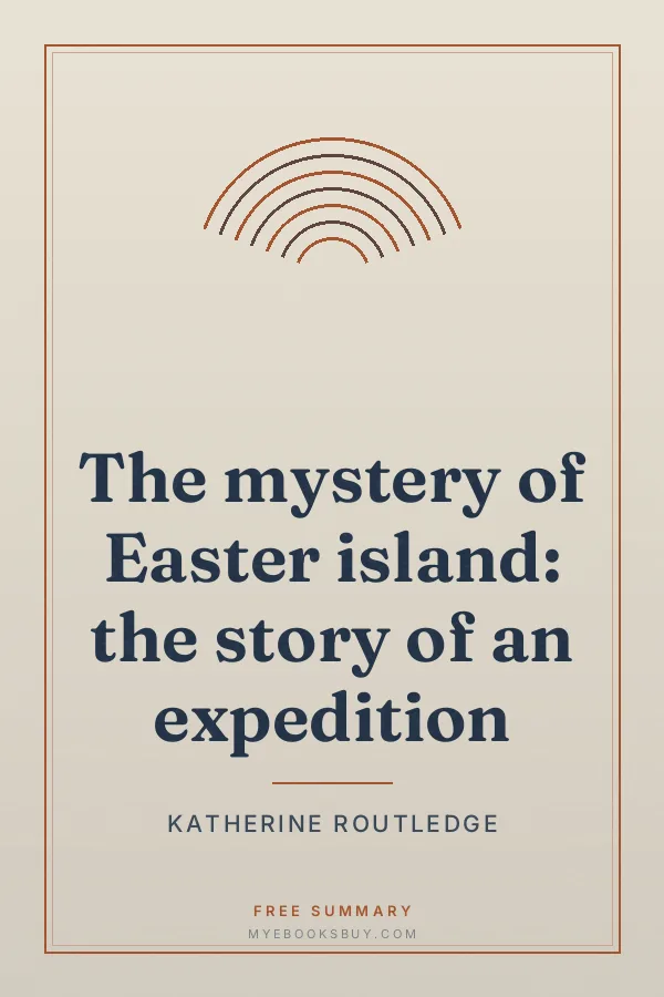 Cover of The mystery of Easter island: the story of an expedition