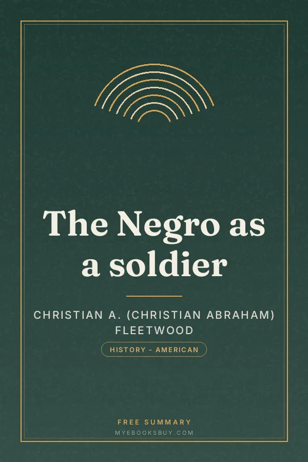 Cover of The Negro as a soldier