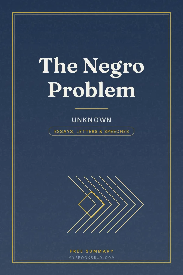 Cover of The Negro Problem