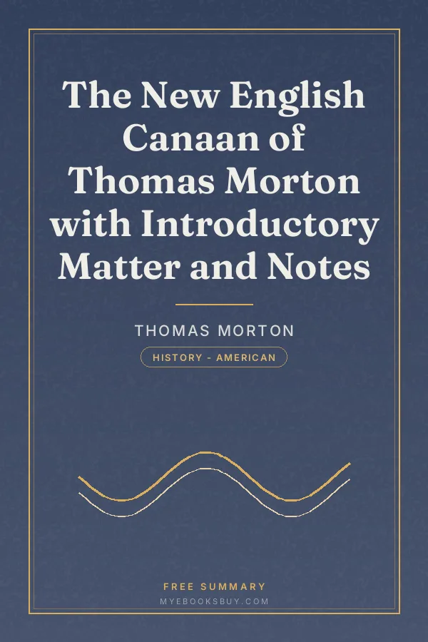 Cover of The New English Canaan of Thomas Morton with Introductory Matter and Notes