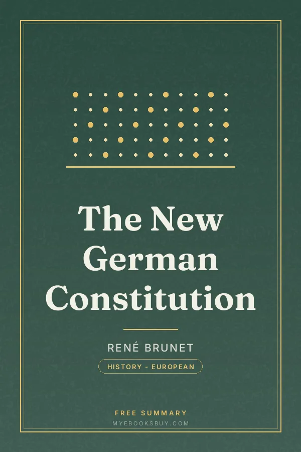 Cover of The New German Constitution