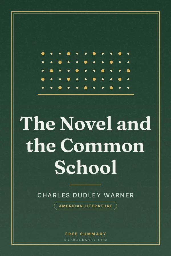 Cover of The Novel and the Common School