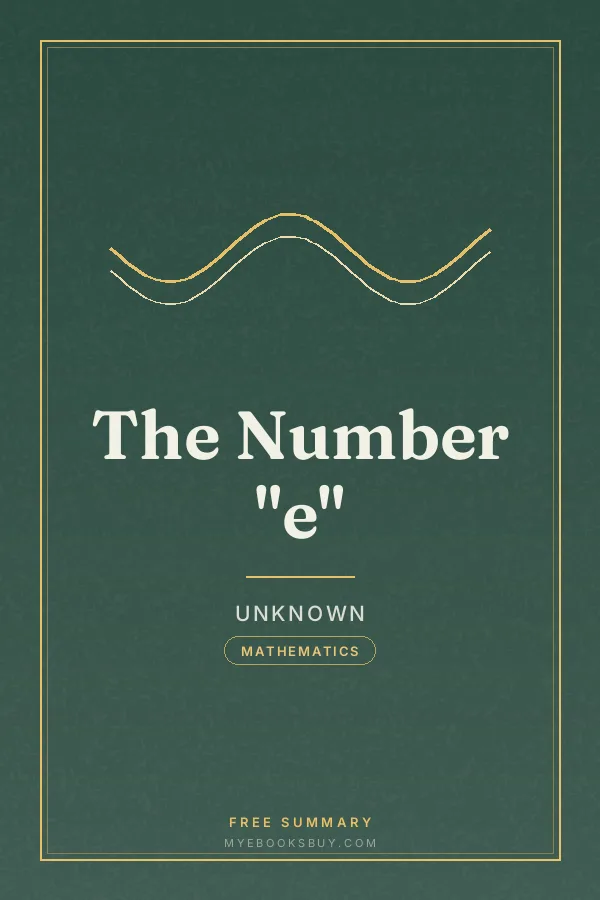 Cover of The Number "e"
