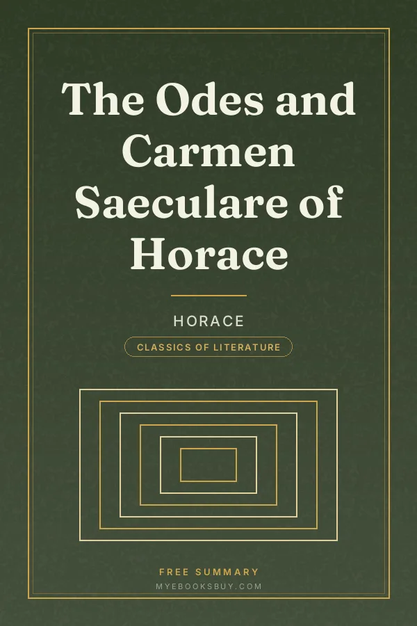 Cover of The Odes and Carmen Saeculare of Horace