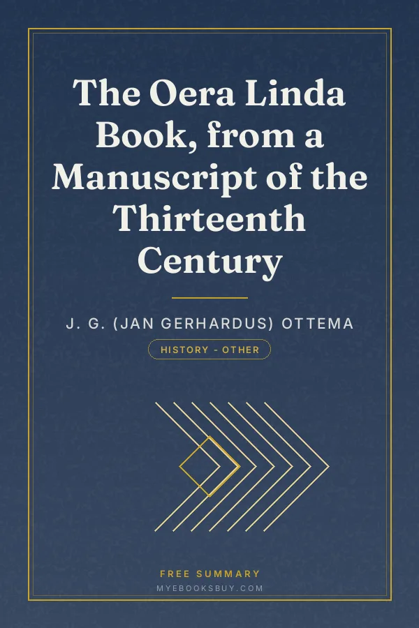 Cover of The Oera Linda Book, from a Manuscript of the Thirteenth Century