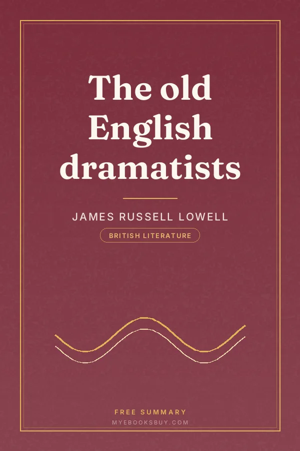 Cover of The old English dramatists